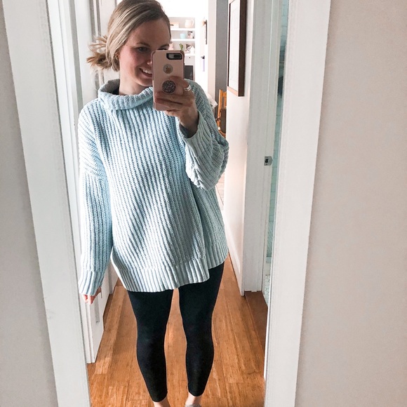 aerie Sweaters - Aerie Blue Chenille Oversized Sweater